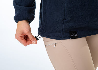 Unisex Navy Fleece Half Zip Sweatshirt