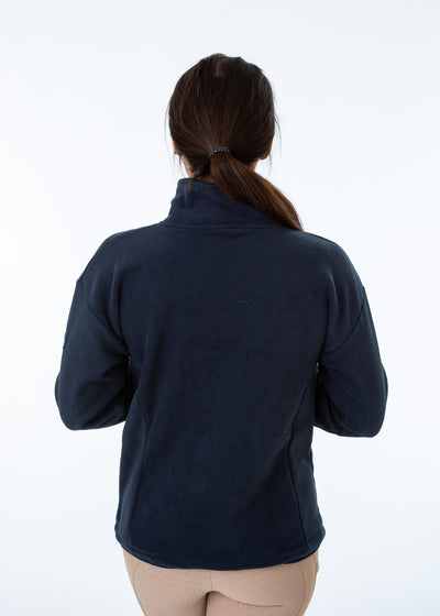 Unisex Navy Fleece Half Zip Sweatshirt