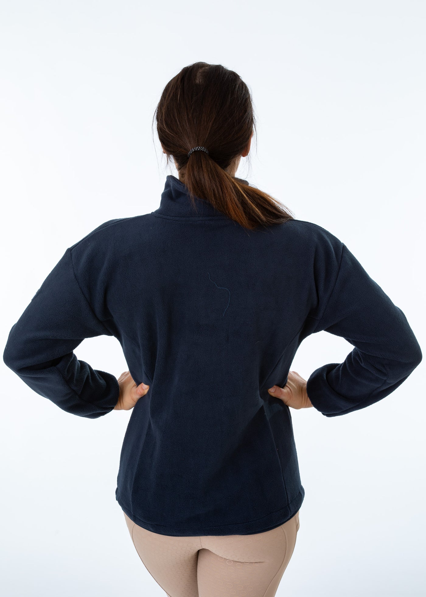 Unisex Navy Fleece Half Zip Sweatshirt