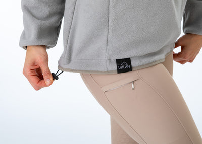 WORN ONCE IN PHOTOSHOOT Grey Unisex Half Fleece Zip Sweatshirt - SMALL