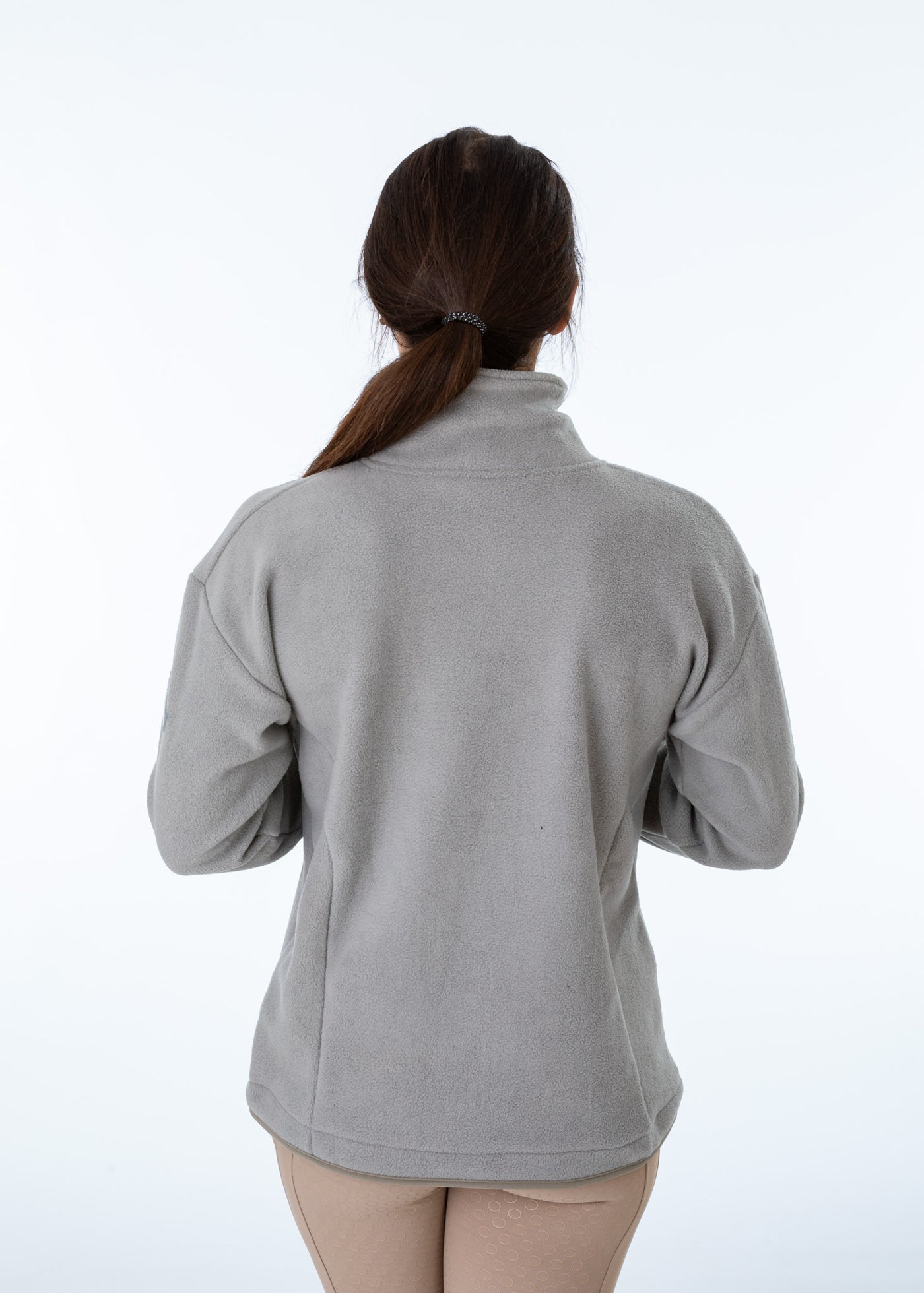 WORN ONCE IN PHOTOSHOOT Grey Unisex Half Fleece Zip Sweatshirt - SMALL