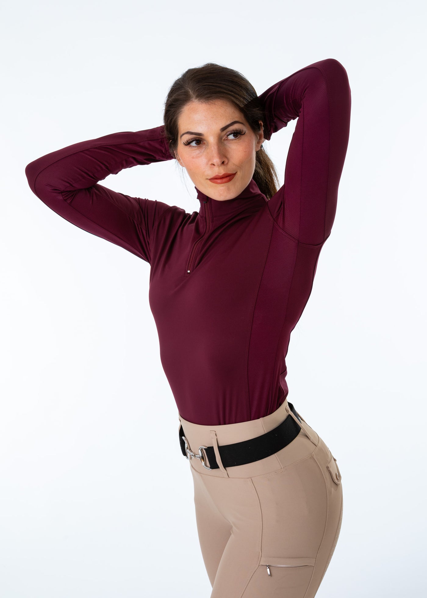 SAMPLE Unisex Plum Technical Base Layer MEDIUM