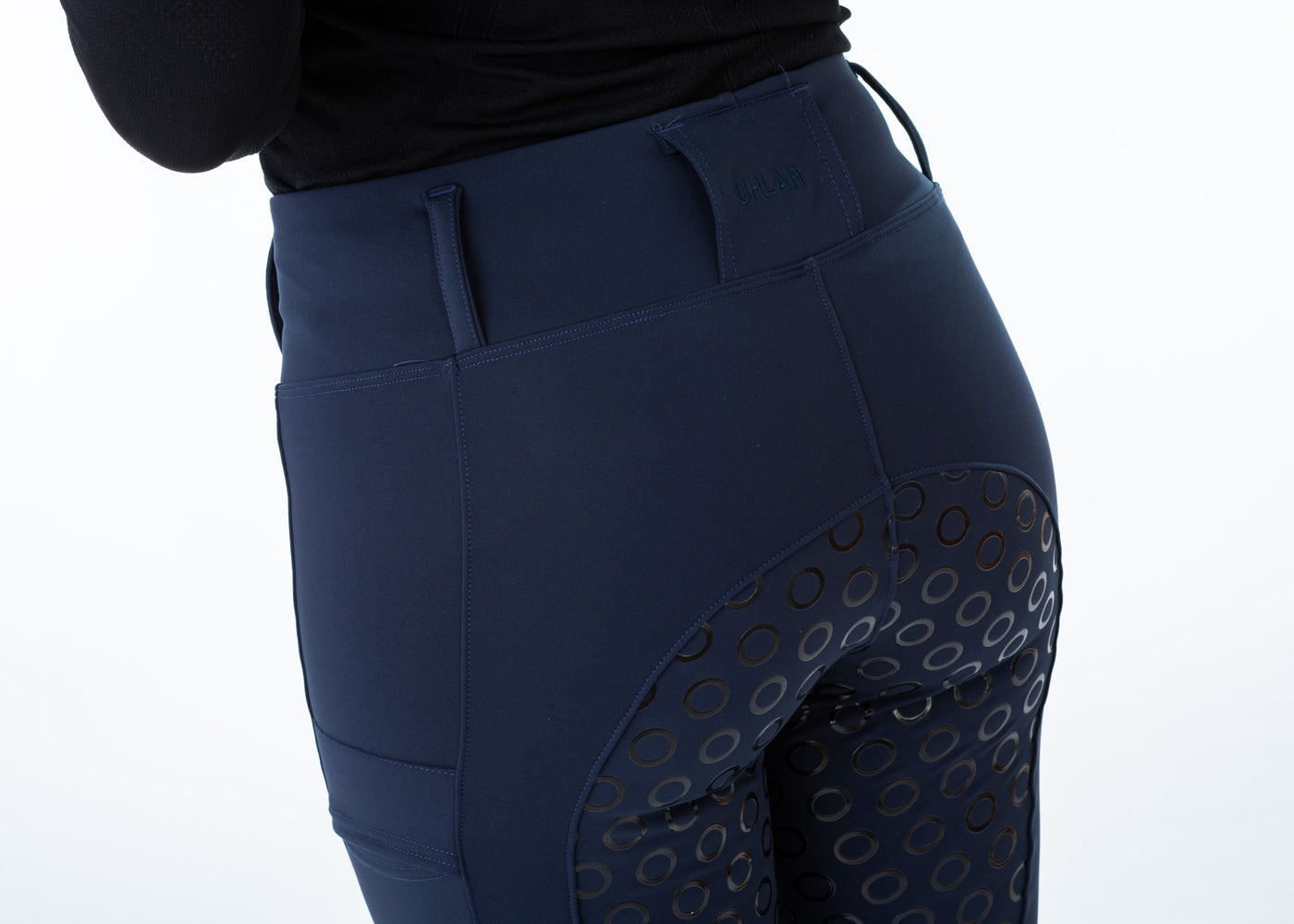 WORN ONCE IN PHOTOSHOOT Navy Water Resistant Micro Fleece Lined Leggings SMALL