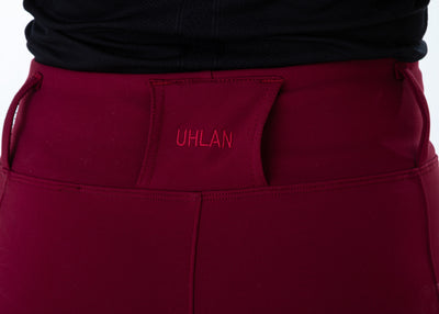 WORN ONCE IN PHOTOSHOOT Burgundy Water Resistant Micro Fleece Lined Leggings SMALL