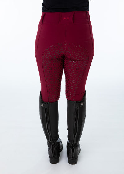 WORN ONCE IN PHOTOSHOOT Burgundy Water Resistant Micro Fleece Lined Leggings SMALL