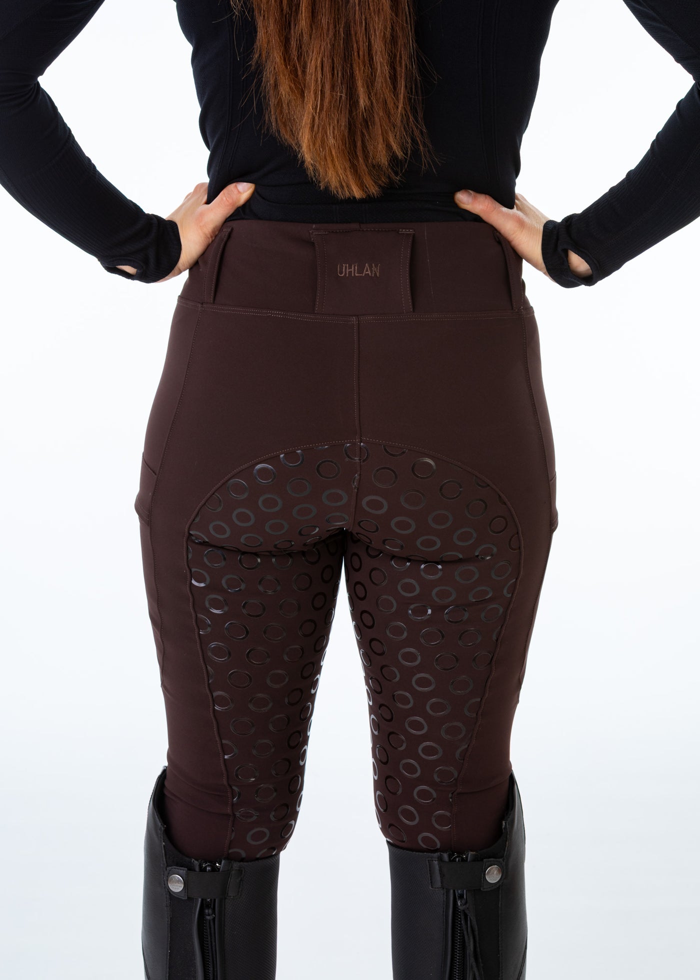 WORN ONCE IN PHOTOSHOOT Brown Water Resistant Micro Fleece Lined Leggings SMALL