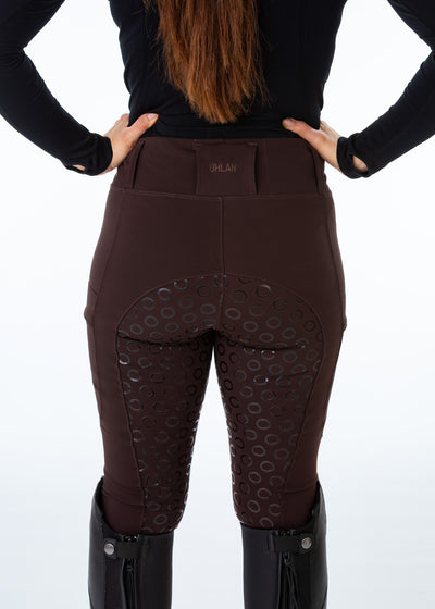 WORN ONCE IN PHOTOSHOOT Brown Water Resistant Micro Fleece Lined Leggings SMALL