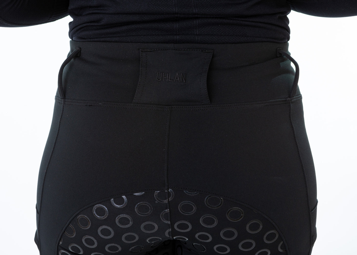 Black Fleece Lined Full Seat Riding Leggings