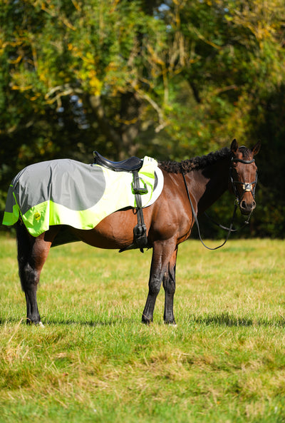 Yellow Hi Viz Reflected Waterproof Exercise Sheet Rug