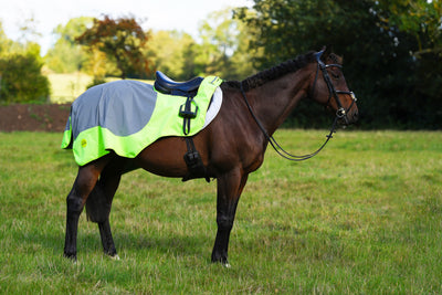 Yellow Hi Viz Reflected Waterproof Exercise Sheet Rug