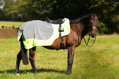 Yellow Hi Viz Reflected Waterproof Exercise Sheet Rug