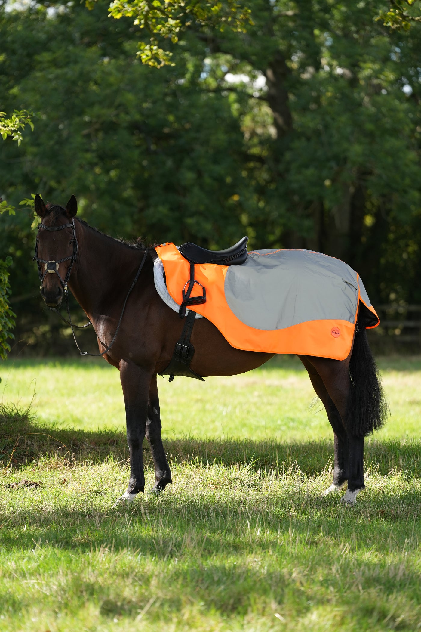 Orange Hi Viz Reflected Waterproof Exercise Sheet Rug
