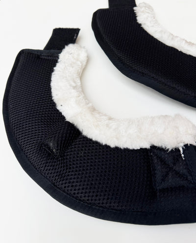 SAMPLE - Faux Fur Trim Airflow Over Reach Boots MEDIUM