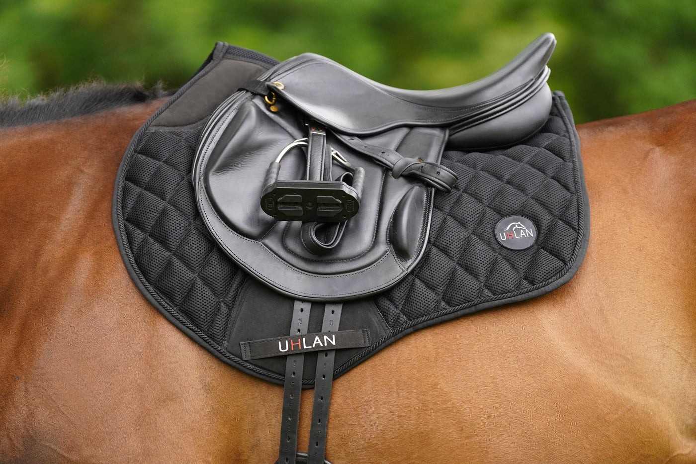 Black Airflow Saddle Pad GP/Jump