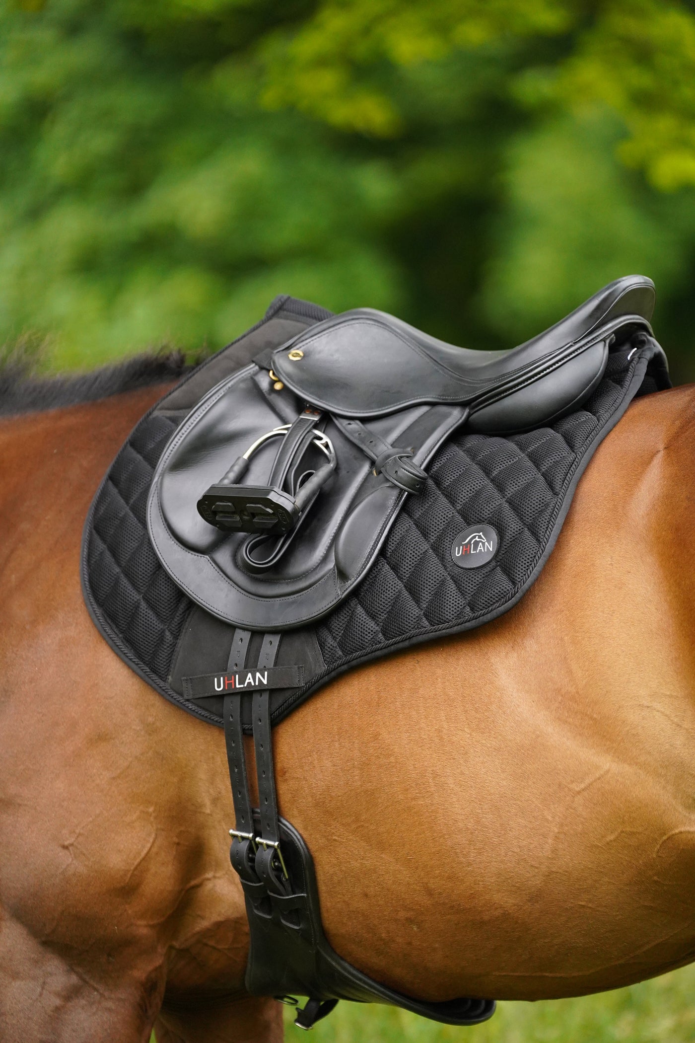 Black Airflow Saddle Pad GP/Jump