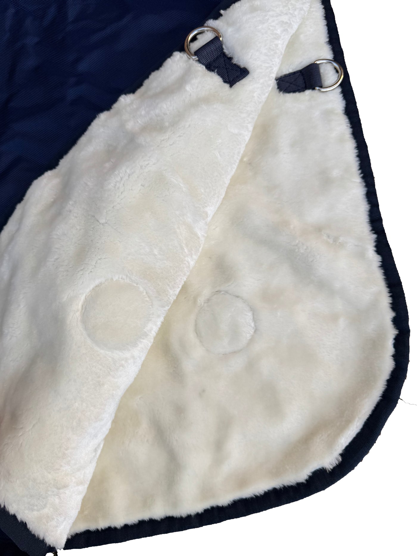 Navy Waterproof Faux Fur Lined Exercise Sheet - MEDIUM