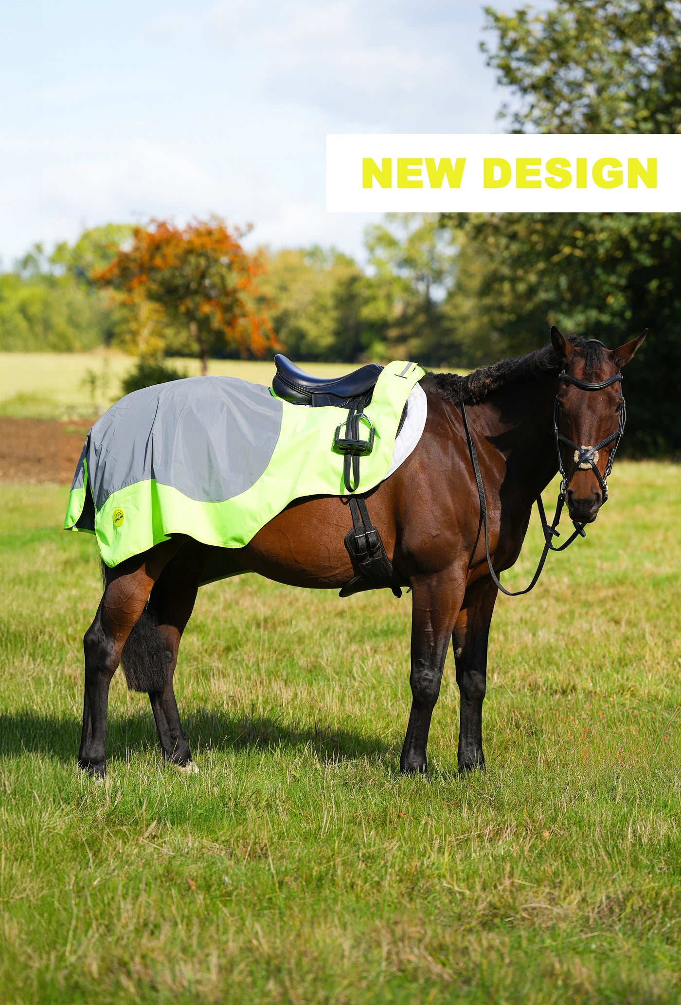 Yellow Hi Viz Reflected Waterproof Exercise Sheet Rug