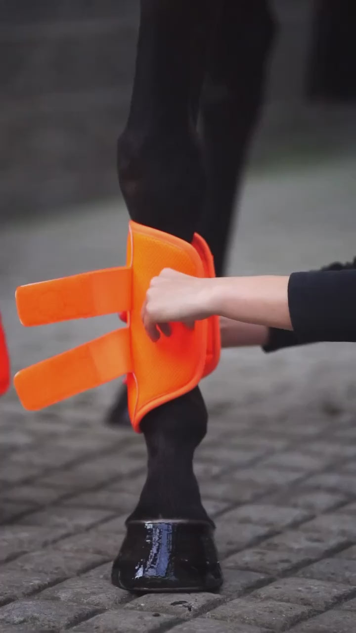 Orange Hi Viz Reflected Airflow Brushing Boots