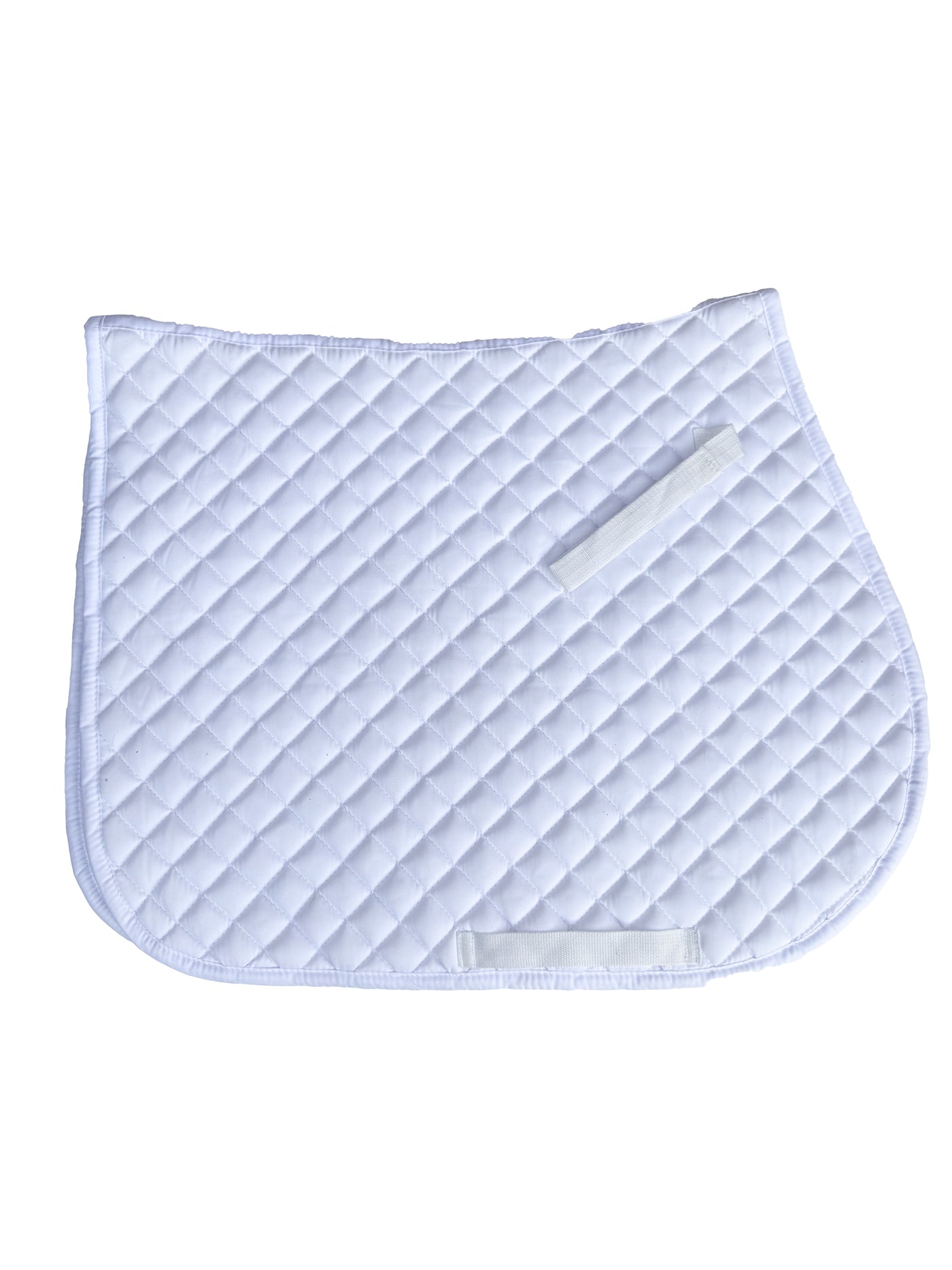 White Saddle Pad - Size Full SAMPLE