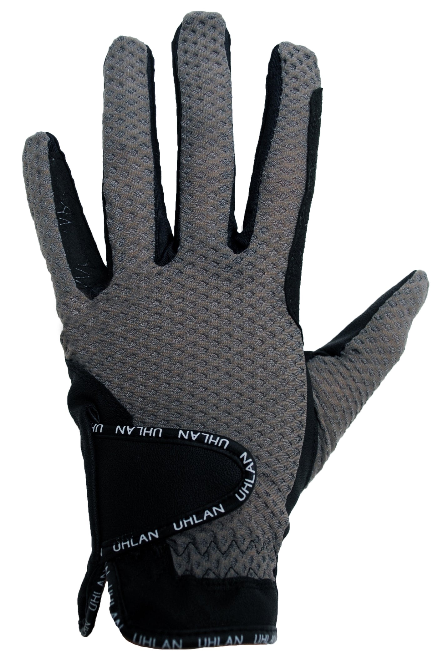 Unisex Grey Mesh Grip Riding Gloves